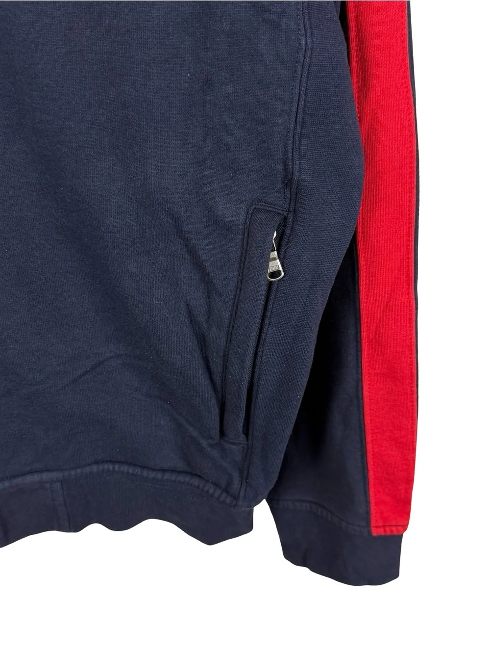 Vintage 2000s Polo Ralph Lauren Blue Red Full Zip Track Style Jacket Size L